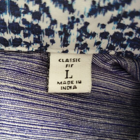 Robert Graham Arches Long Sleeve Button Down Shirt in Blue Men's Size Large - Picture 6 of 7